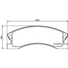 8DB 355 011-541 HELLA PAGID Комплект тормозных колодок, дисковый тормоз