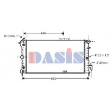 150680N AKS DASIS Радиатор, охлаждение двигател