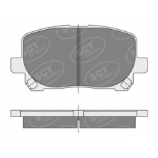SP 349 PR SCT Комплект тормозных колодок, дисковый тормоз