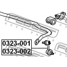 0323-001 FEBEST Тяга / стойка, стабилизатор
