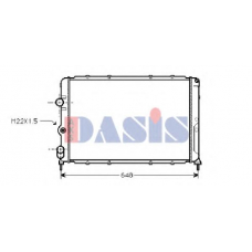 180270N AKS DASIS Радиатор, охлаждение двигателя