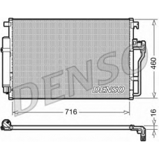 DCN17008 DENSO Конденсатор, кондиционер