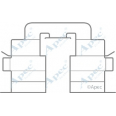 KIT1070 APEC Комплектующие, тормозные колодки