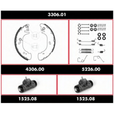 3306.01 ROADHOUSE Комплект тормозов, барабанный тормозной механизм