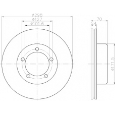 8DD 355 103-161 HELLA PAGID Тормозной диск