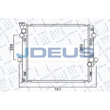 028M46 JDEUS Радиатор, охлаждение двигателя