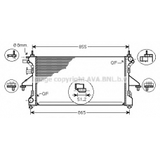 FTA2399 AVA Радиатор, охлаждение двигателя