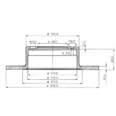 BSF1044 QUINTON HAZELL Тормозной диск