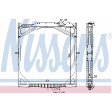 63028 NISSENS Радиатор, охлаждение двигателя
