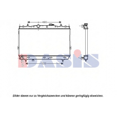 560049N AKS DASIS Радиатор, охлаждение двигателя