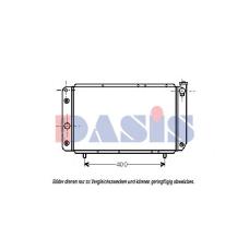 181180N AKS DASIS Радиатор, охлаждение двигателя