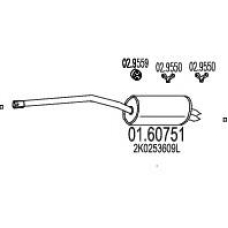 01.60751 MTS Глушитель выхлопных газов конечный
