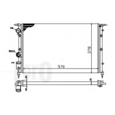 042-017-0043 LORO Радиатор, охлаждение двигателя