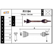 R1194 SNRA Приводной вал