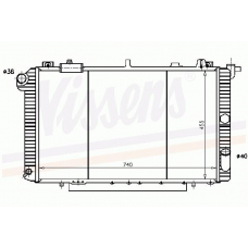 62958 NISSENS Радиатор, охлаждение двигателя