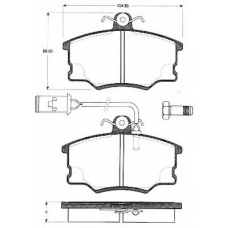 BLF669 QUINTON HAZELL Комплект тормозных колодок, дисковый тормоз