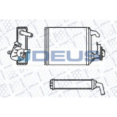 RA2110590 JDEUS Теплообменник, отопление салона