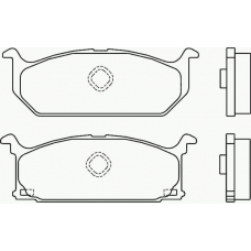 MDB1319 MINTEX Комплект тормозных колодок, дисковый тормоз