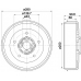 61306 PAGID Тормозной барабан