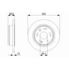 0 986 479 361 BOSCH Тормозной диск