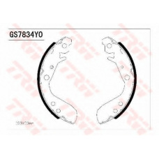 GS7834 TRW Комплект тормозных колодок