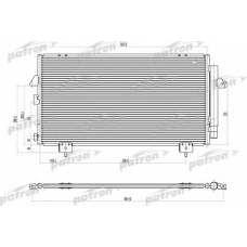 PRS1163 PATRON Конденсатор, кондиционер