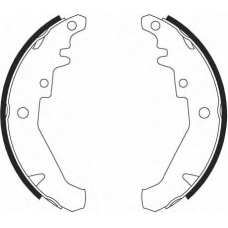 GS8436 TRW Комплект тормозных колодок