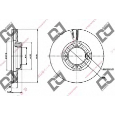 BD1284 DJ PARTS Тормозной диск