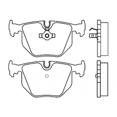 21487 172  0 5 T4001 TEXTAR Колодки торм.зад. bmw 3 (e46), 7 (e38), x5