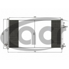 300601 ACR Конденсатор, кондиционер