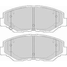 FD7091A NECTO Комплект тормозных колодок, дисковый тормоз