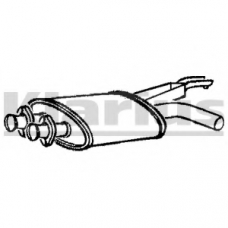 BM261L KLARIUS Средний глушитель выхлопных газов