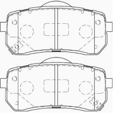 FD7376A NECTO Комплект тормозных колодок, дисковый тормоз