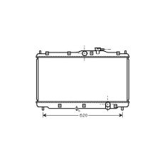 HD2078 AVA Радиатор, охлаждение двигателя