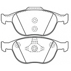 AKD-0337 ASVA Комплект тормозных колодок, дисковый тормоз