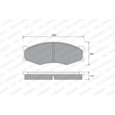 151-2175 WEEN Комплект тормозных колодок, дисковый тормоз