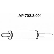 702.3.001 EBERSPACHER Предглушитель выхлопных газов