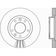 BDA2137.20 OPEN PARTS Тормозной диск