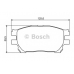 0 986 494 212 BOSCH Комплект тормозных колодок, дисковый тормоз