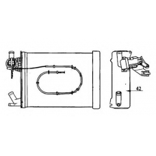 58841 NRF Теплообменник, отопление салона