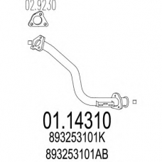 01.14310 MTS Труба выхлопного газа