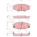 GDB7135 TRW Комплект тормозных колодок, дисковый тормоз