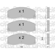 822-373-0 CIFAM Комплект тормозных колодок, дисковый тормоз