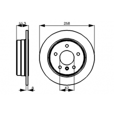 0 986 478 475 BOSCH Тормозной диск