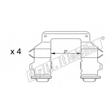 KIT.054 fri.tech. Комплектующие, колодки дискового тормоза