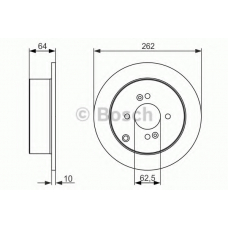 0 986 479 C08 BOSCH Тормозной диск