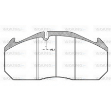 JSA 4063.10 WOKING Комплект тормозных колодок, дисковый тормоз