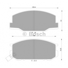 0 986 AB9 049 BOSCH Комплект тормозных колодок, дисковый тормоз