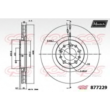 877229.6980 MAXTECH Тормозной диск