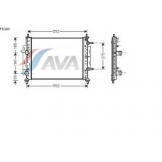 FT2260 AVA Радиатор, охлаждение двигателя